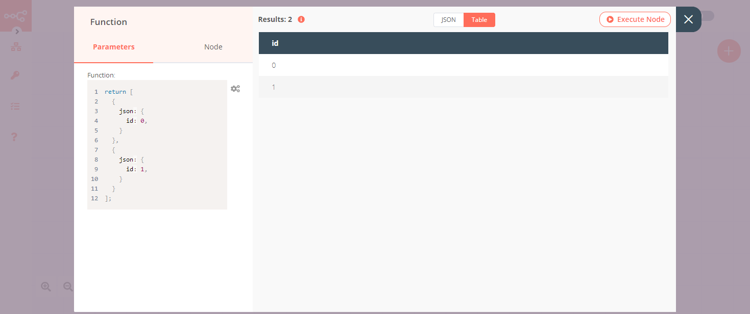 Using the Function node to send data to the IF node